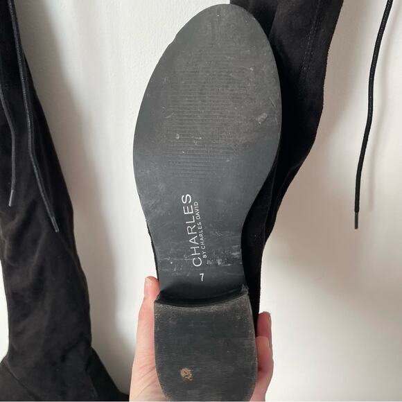 Charles By Charles David Gammon Over-The-Knee Boot Sz 7 - Picture 10 of 12